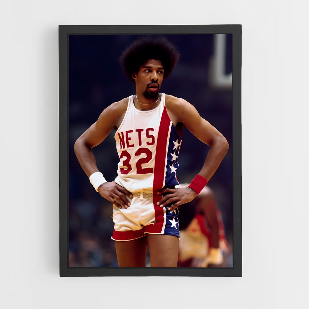 Poster Dr. J en Action – affiche Basketball (vue 2)